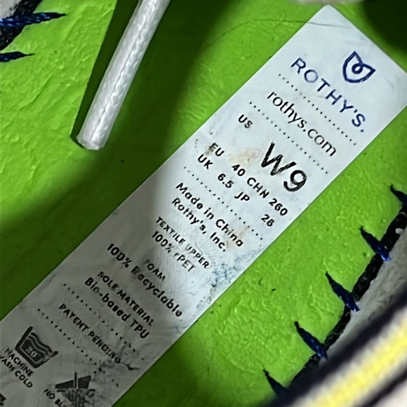 Rothy’s Blond Lace Up Sneakers in Cream and Beige size 9 - Picture 7 of 14